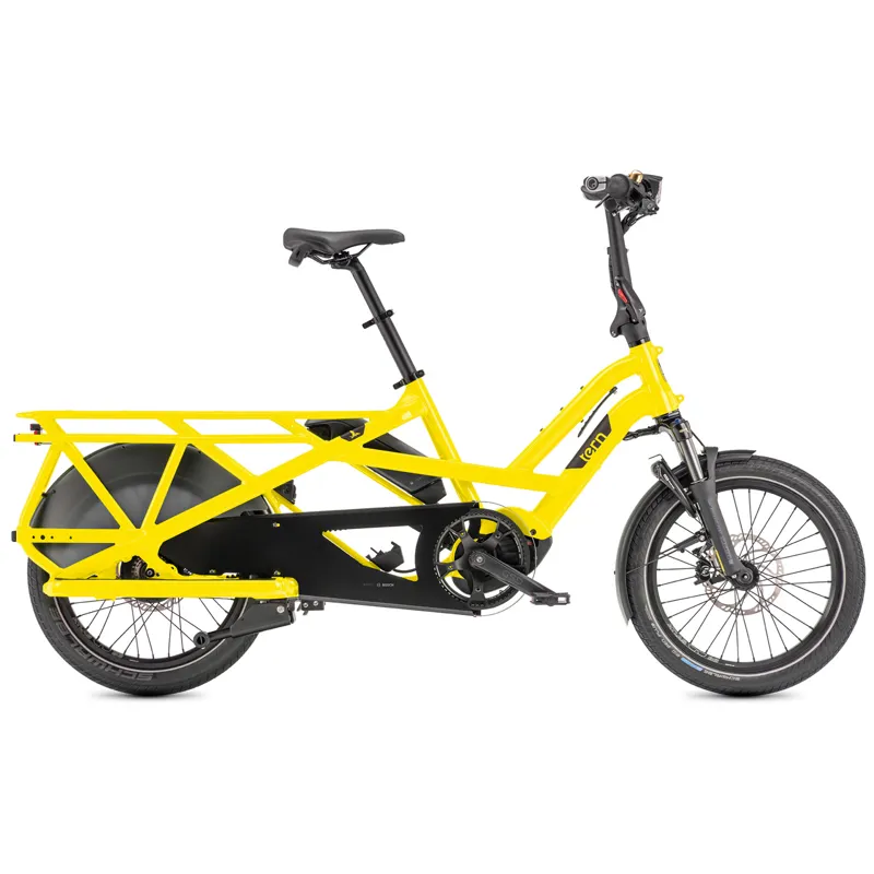 Tern GSD S10 CX LR 400wh Performance Electric Cargo Bike in School Bus Yellow