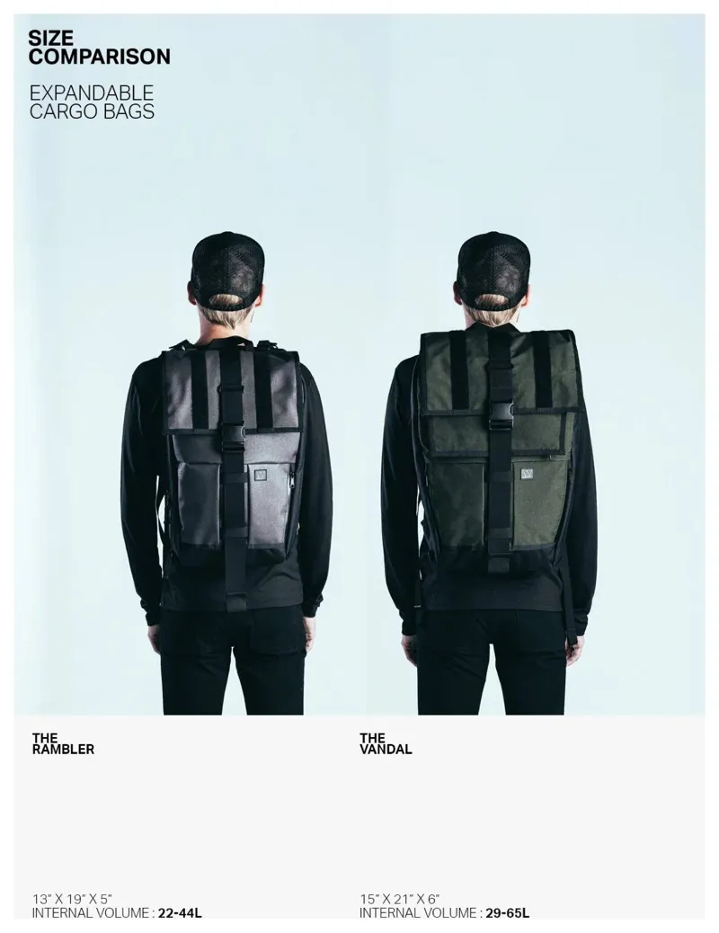 Mission Workshop Vandal Expanding Cargo Pack - HT500 in Grey-8