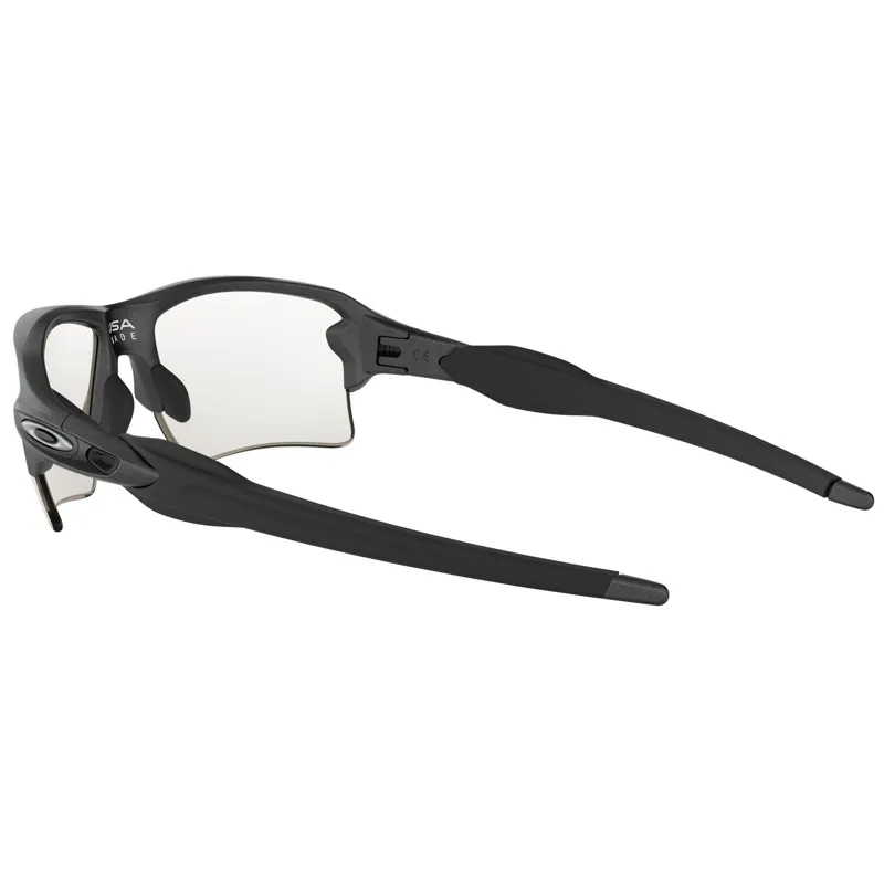 Oakley Flak 2.0 XL - Steel / Clear to Black Iridium Photochromic Lens-3
