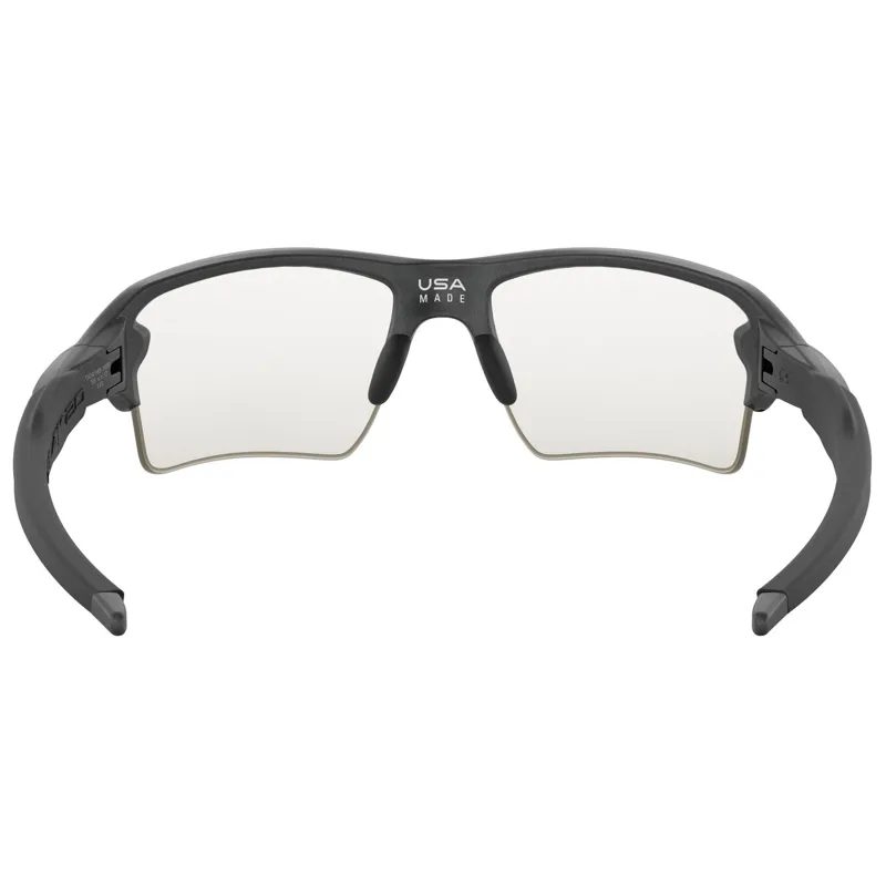 Oakley Flak 2.0 XL - Steel / Clear to Black Iridium Photochromic Lens-5