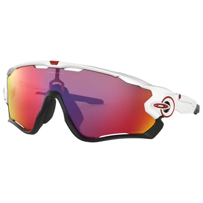 Oakley Jawbreaker - Polished White Frame / Prizm Road Lens