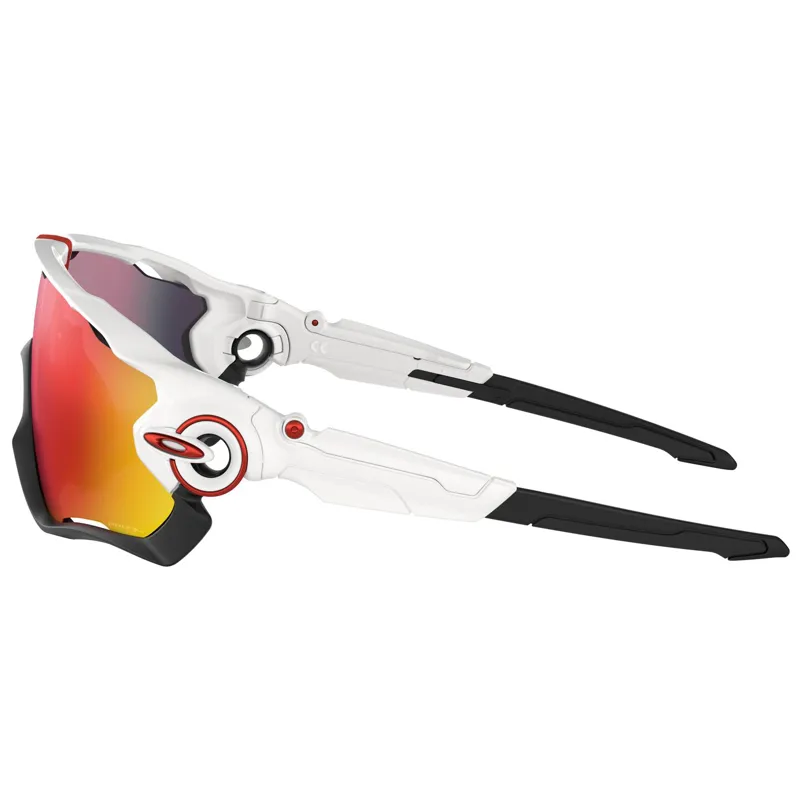 Oakley Jawbreaker - Polished White Frame / Prizm Road Lens-2