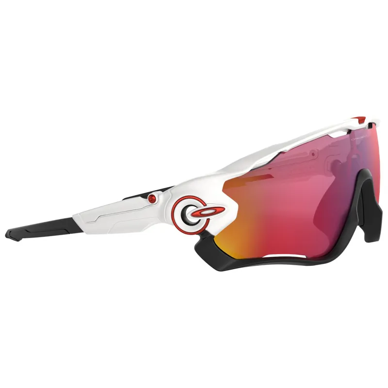 Oakley Jawbreaker - Polished White Frame / Prizm Road Lens-9
