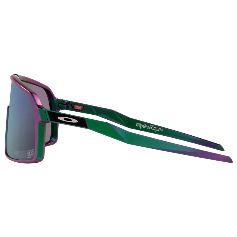 Oakley Sutro - Troy Lee Design Matte Purple Green Shift Frame / Prizm Jade Lens-9