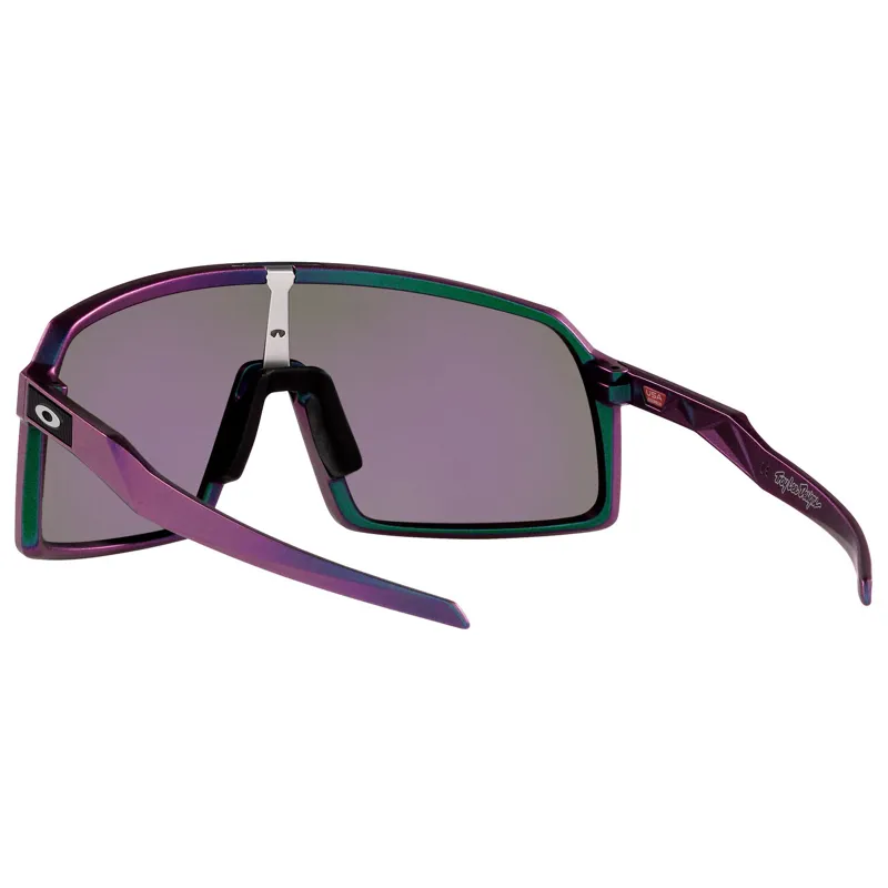 Oakley Sutro - Troy Lee Design Matte Purple Green Shift Frame / Prizm Jade Lens-7