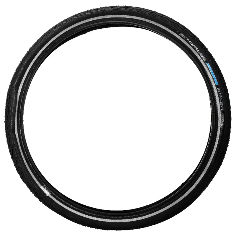 16 x 1 3/8 Schwalbe Marathon Racer Tyre -with Reflective Strip-1