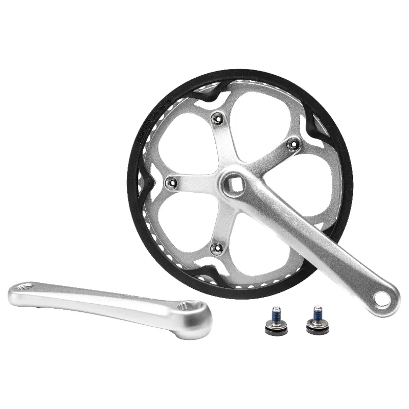 Brompton Crankset 50T - Spider type in Silver