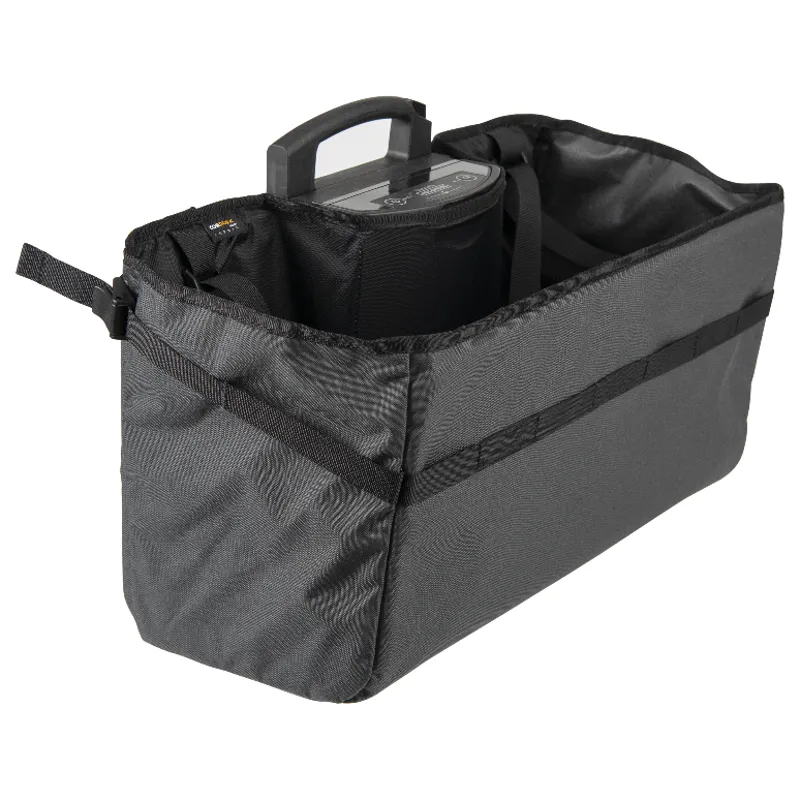 Brompton Electric Basket Bag in Dark Grey-4