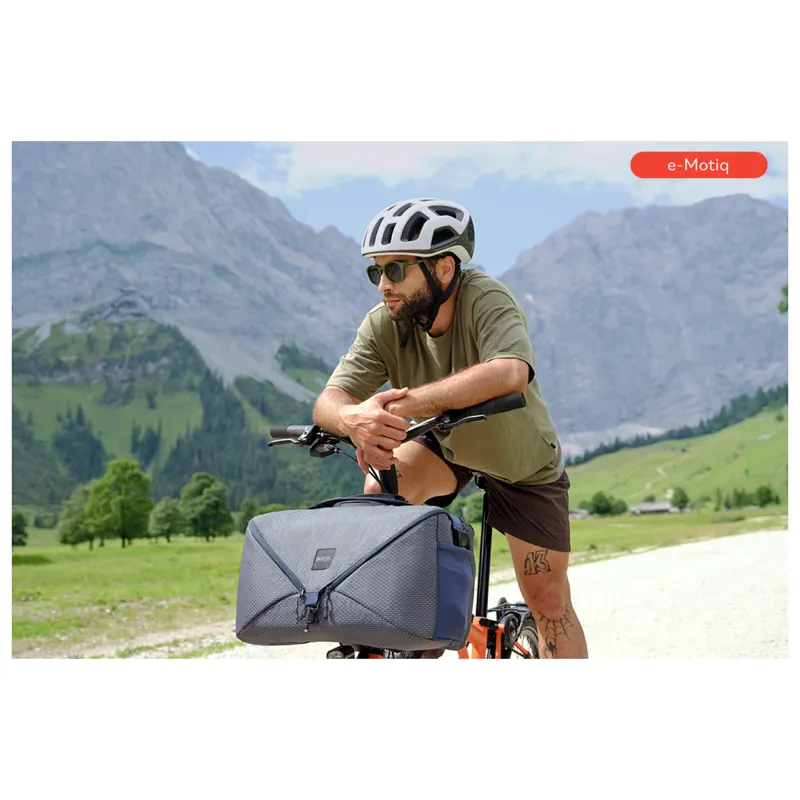 Brompton Electric Bag Large in Pixel Grey-2