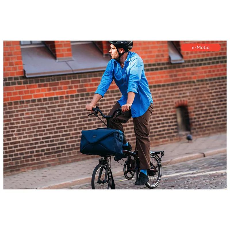Brompton Electric Zip Bag Large in Navy-5