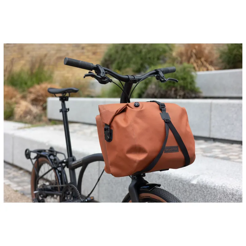 Brompton WaterProof RollTop Large Pannier Bag in Copper