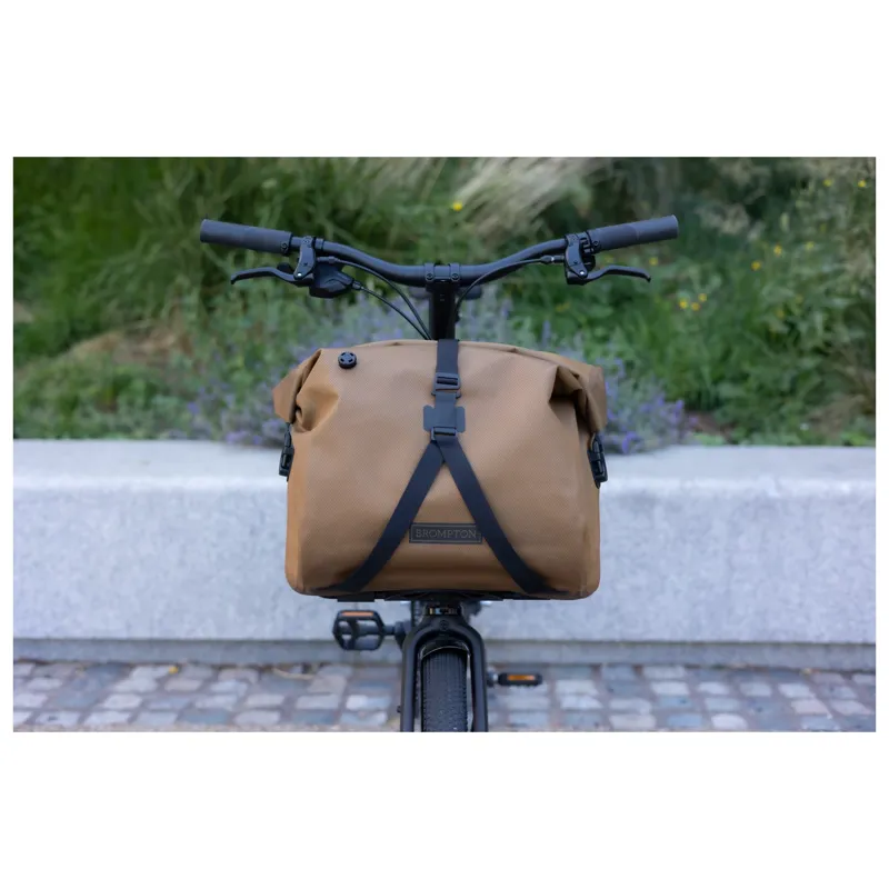 Brompton WaterProof RollTop Large Pannier Bag in Bronze-2