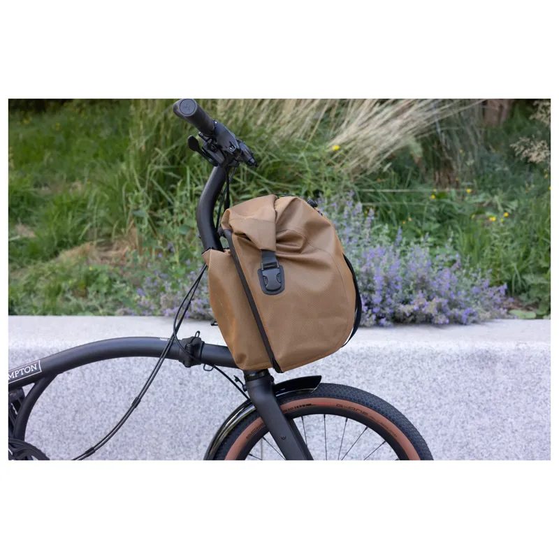 Brompton WaterProof RollTop Large Pannier Bag in Bronze-1
