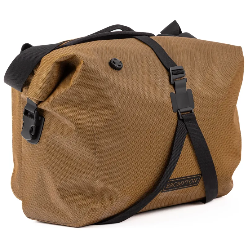 Brompton WaterProof RollTop Large Pannier Bag in Bronze-5