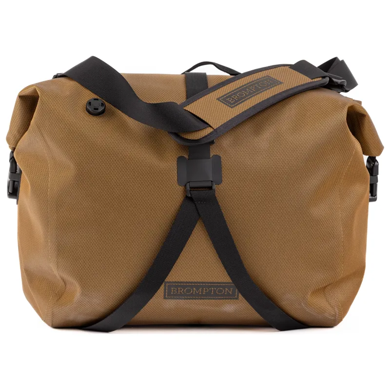 Brompton WaterProof RollTop Large Pannier Bag in Bronze-4