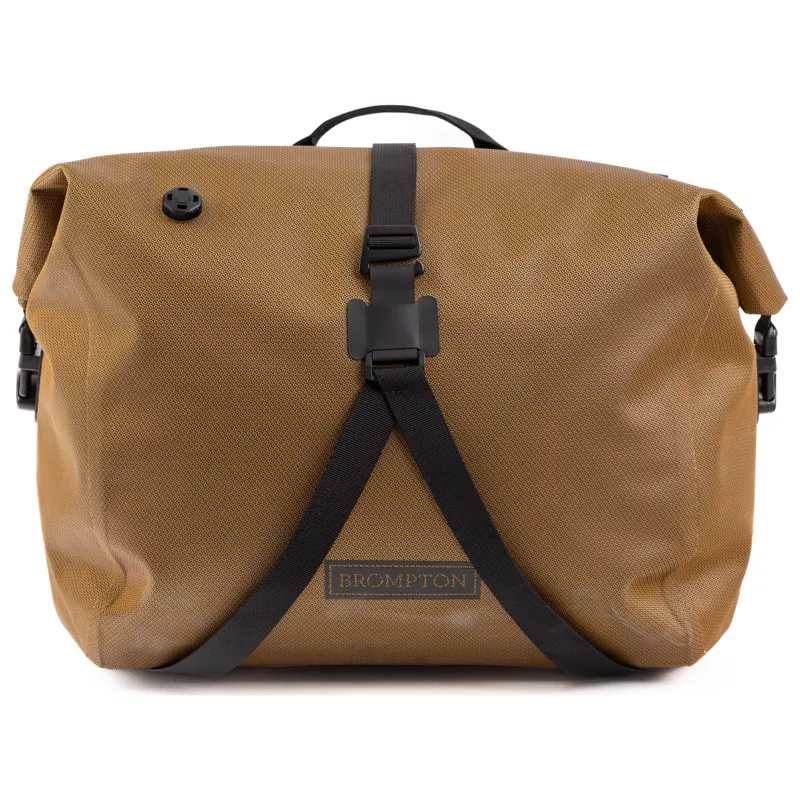 Brompton WaterProof RollTop Large Pannier Bag in Bronze-3