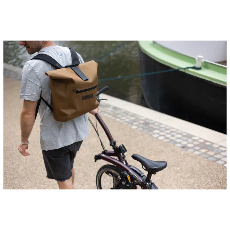 Brompton Waterproof Roll Top Small in Bronze-11