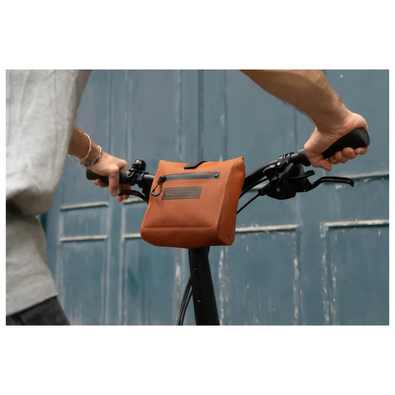 Brompton Waterproof Pouch Handlebar Bag in Copper-7