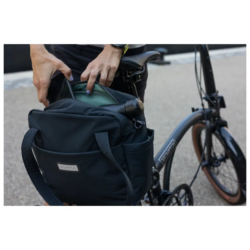 Brompton Tote Bag Small in Black-4