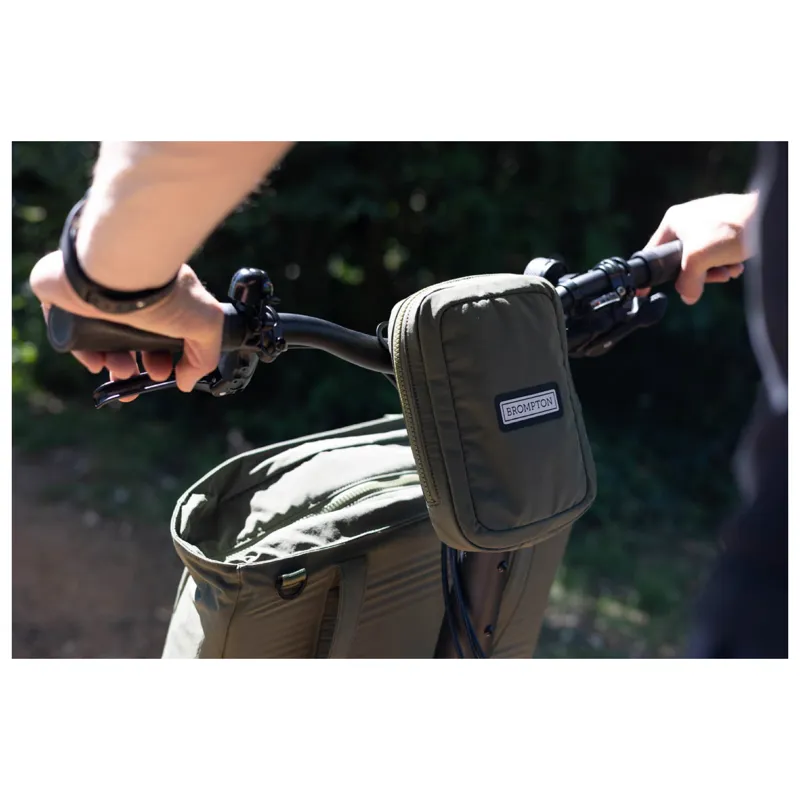 Brompton Zip Pouch Handlebar/Saddle/Shoulder Bag in Olive-5