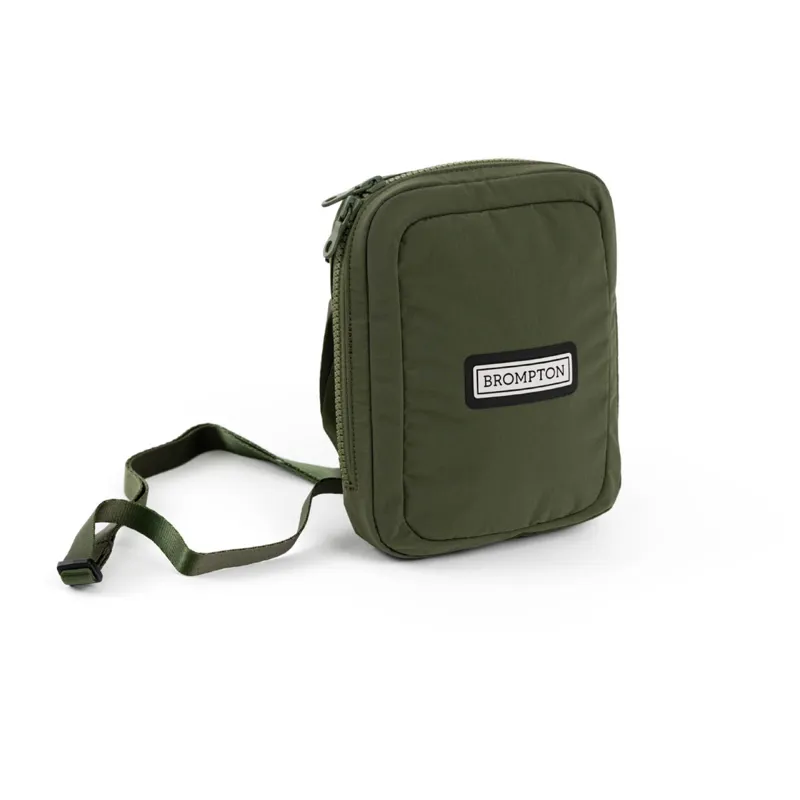 Brompton Zip Pouch Handlebar/Saddle/Shoulder Bag in Olive-1