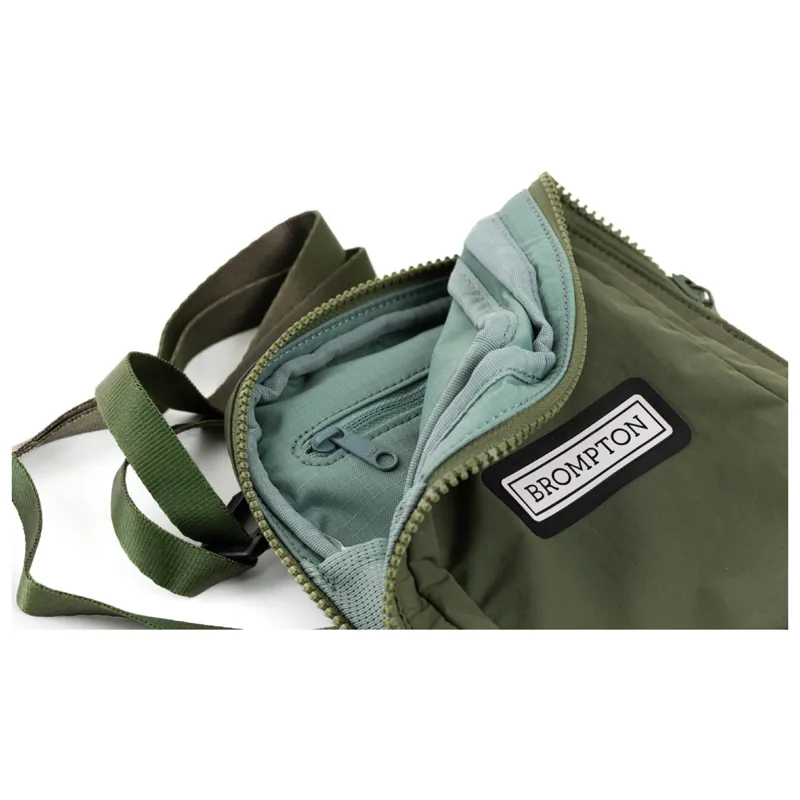 Brompton Zip Pouch Handlebar/Saddle/Shoulder Bag in Olive-4