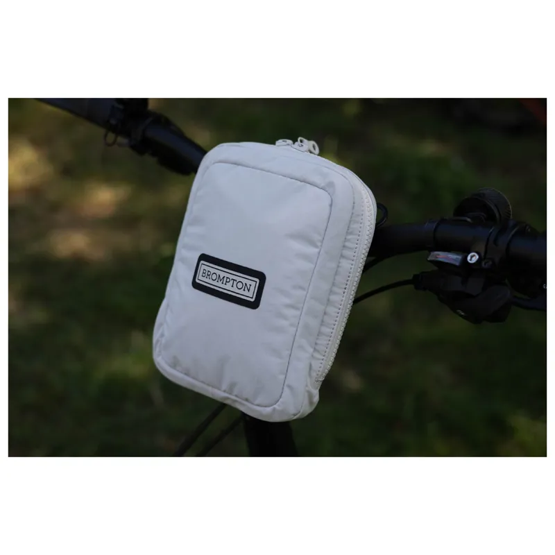 Brompton Zip Pouch Handlebar/Saddle/Shoulder Bag in Ivory-5