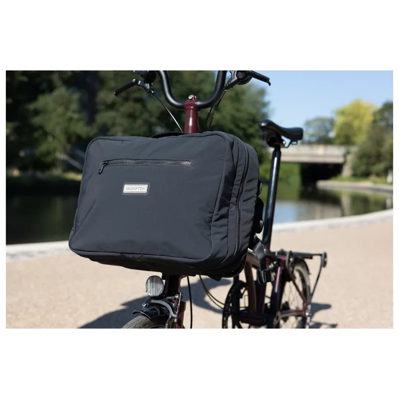Brompton Backpack Medium Pannier Bag in Black