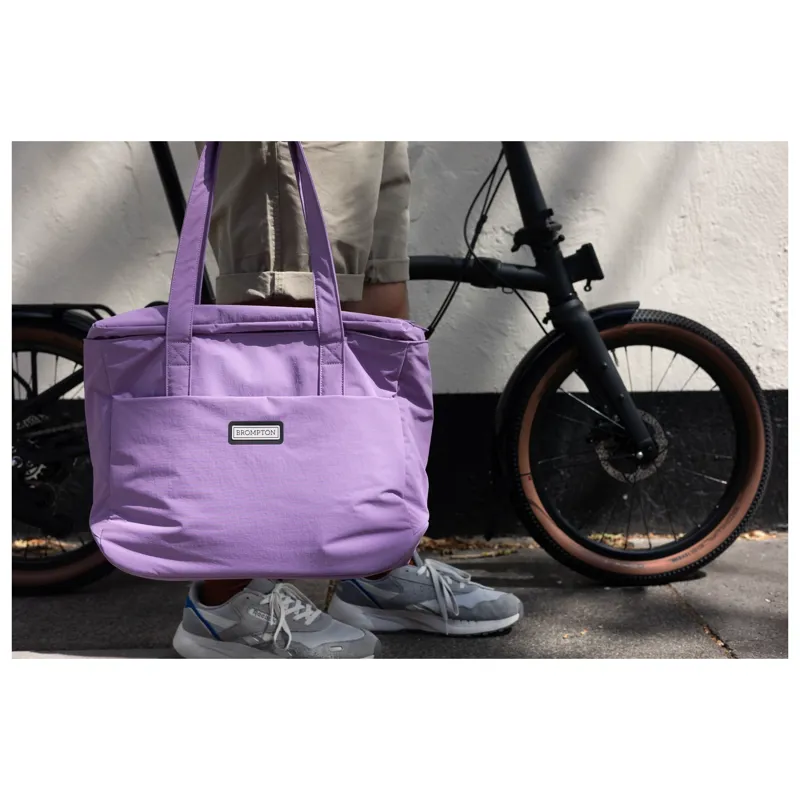 Brompton Tote Bag Medium in Lavender-12