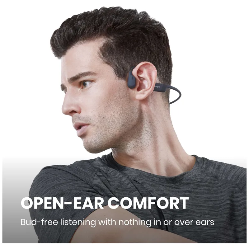 Shokz OpenRun Bone Conduction Headphones in Black-2