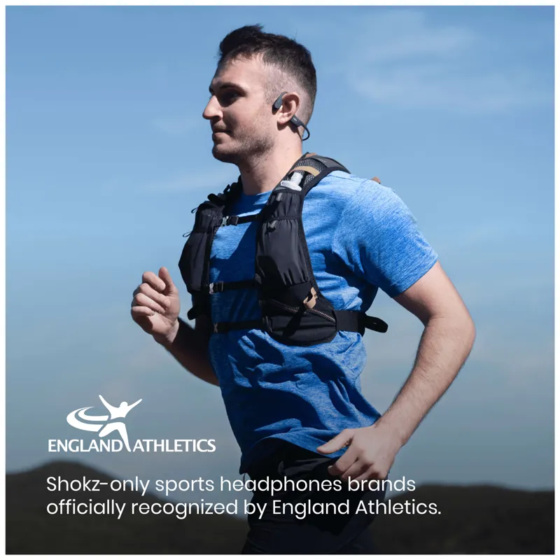 Shokz OpenRun Bone Conduction Headphones in Black-5