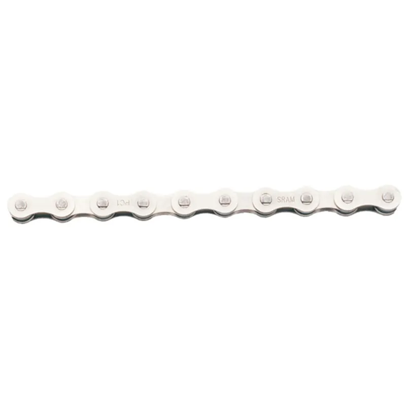 SRAM PC1 1/8-inch 114-link Single Speed Nickel Chain in Silver-1