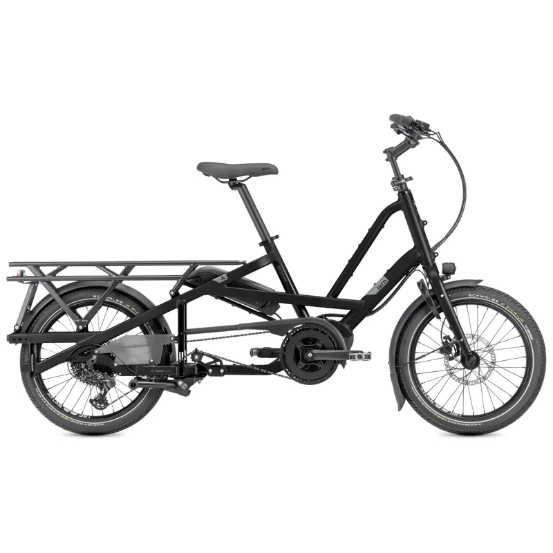 Tern Quick Haul Long D9 Electric Family Cargo Bike in Satin Black-2