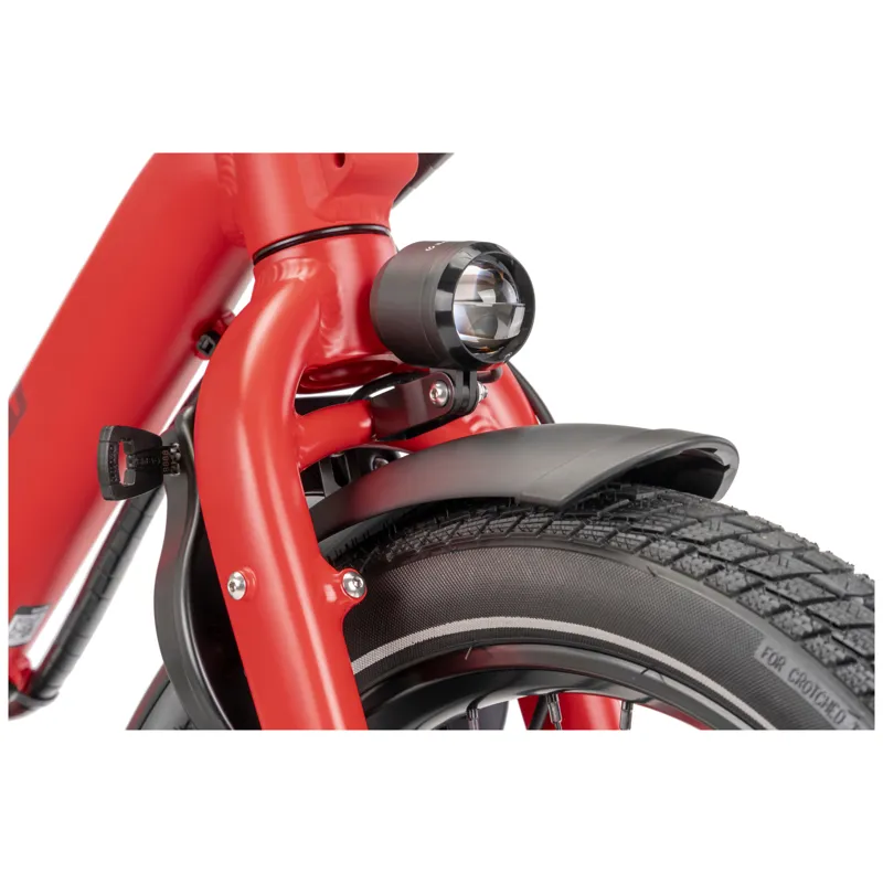 Tern Quick Haul Long D9 Electric Family Cargo Bike in Traffic Red-10