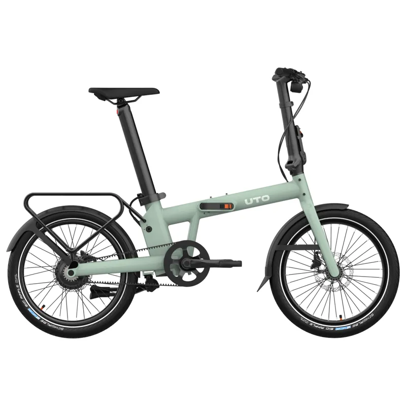 UTO PRO20 V3 Electric Folding Bike in Smoked Green