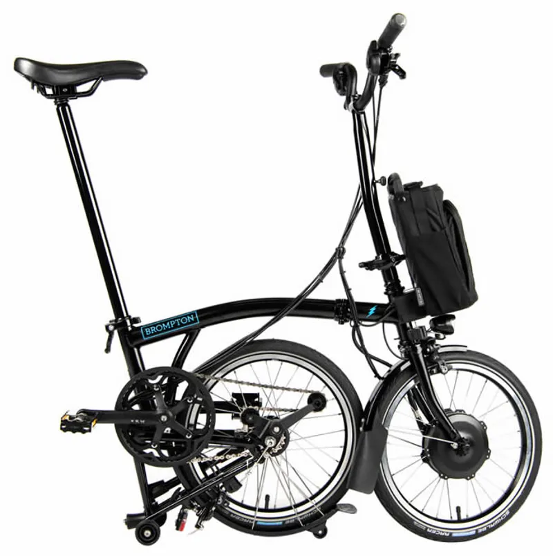 Brompton C Line Explore H6L Electric Folding Bike in Black-5