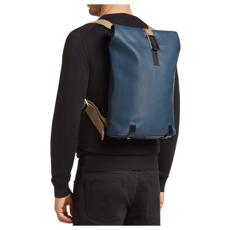 Brooks England Pickwick Cotton Canvas Cycling Back Pack Blue Black