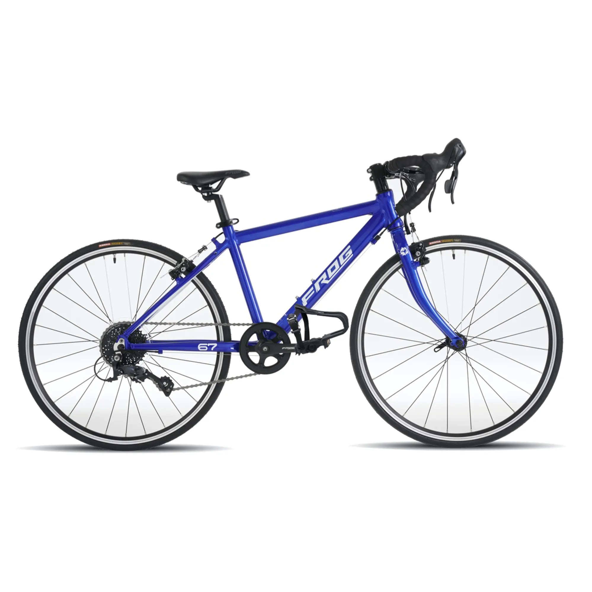 Frog 67 Kids Road Gravel Bike for Age 8-10 Electric Blue