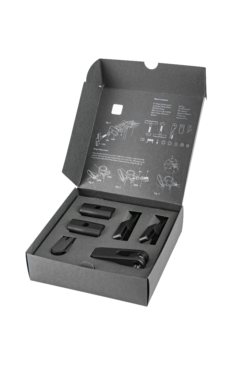 Hinge Clamp And Rear Frame Clip Set Aluminium-6