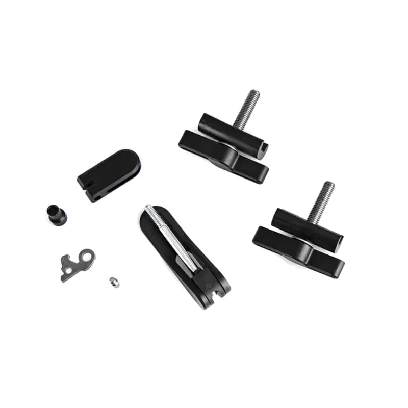 Hinge Clamp And Rear Frame Clip Set Aluminium
