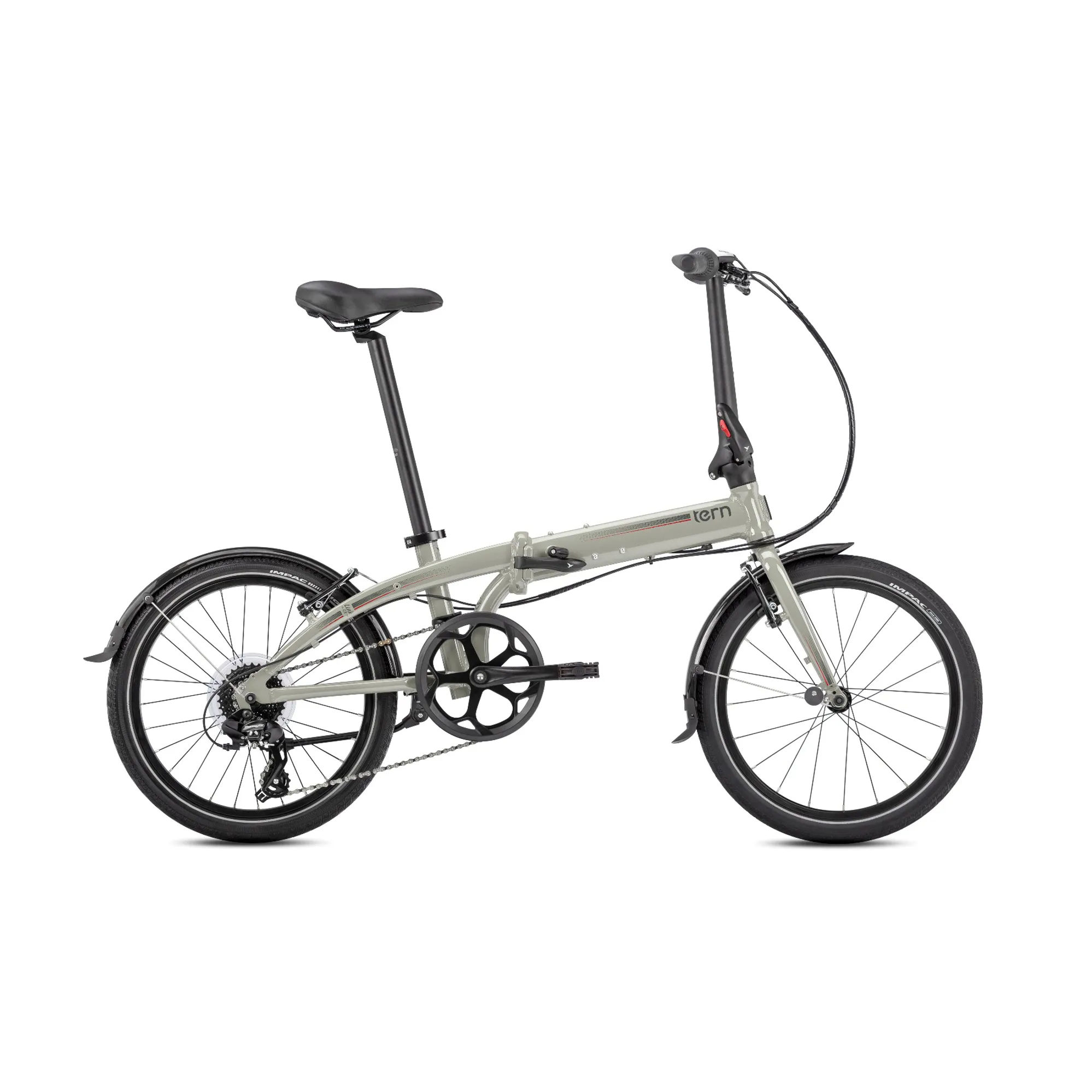 Tern Link C8 Folding Bike in Grey - Main Image
