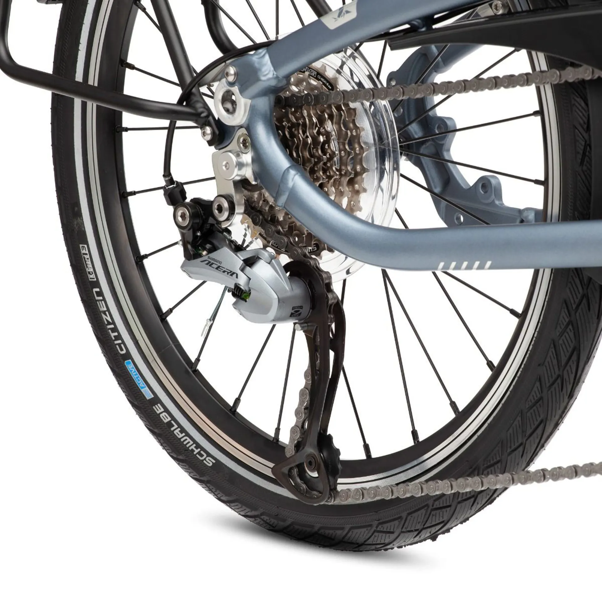 Tern Bring Your Bike BYB P8 Matte Blue Folding Bike