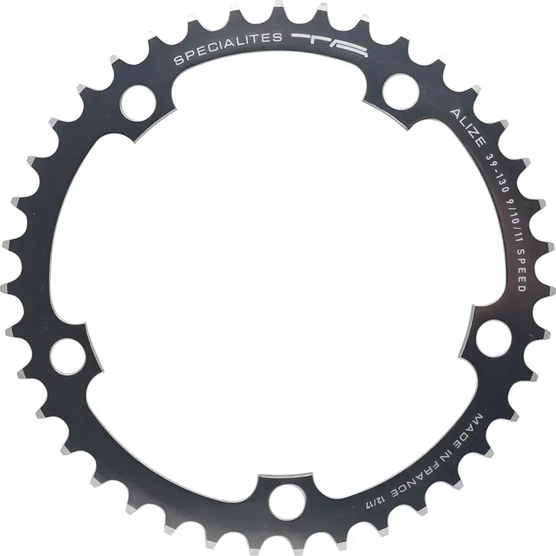 T.A.Specialites Alize Chainring 130pcd for 9/10/ 11 speed Silver-1