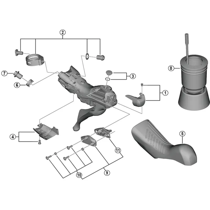 Shimano STR9120 Bleed Screw and O-Ring