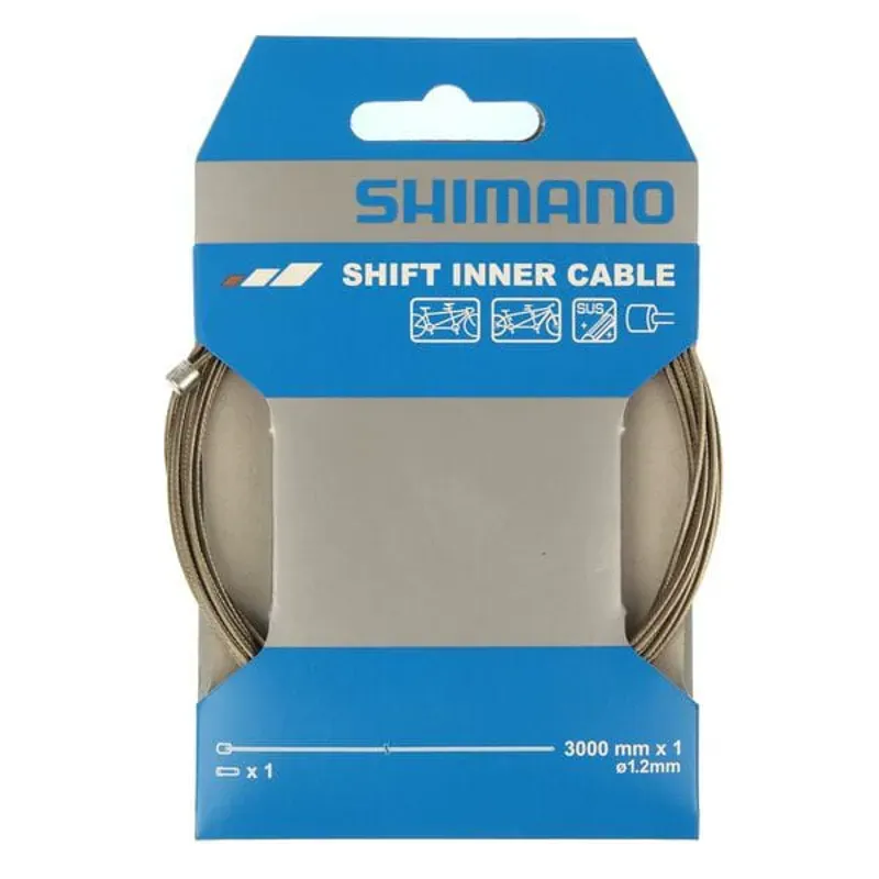 Shimano Road / MTB tandem steel gear inner wire 1.2 x 3000mm, single-2